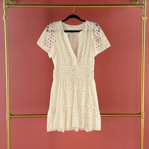 Somerset Mini Dress - Eyelet Edition